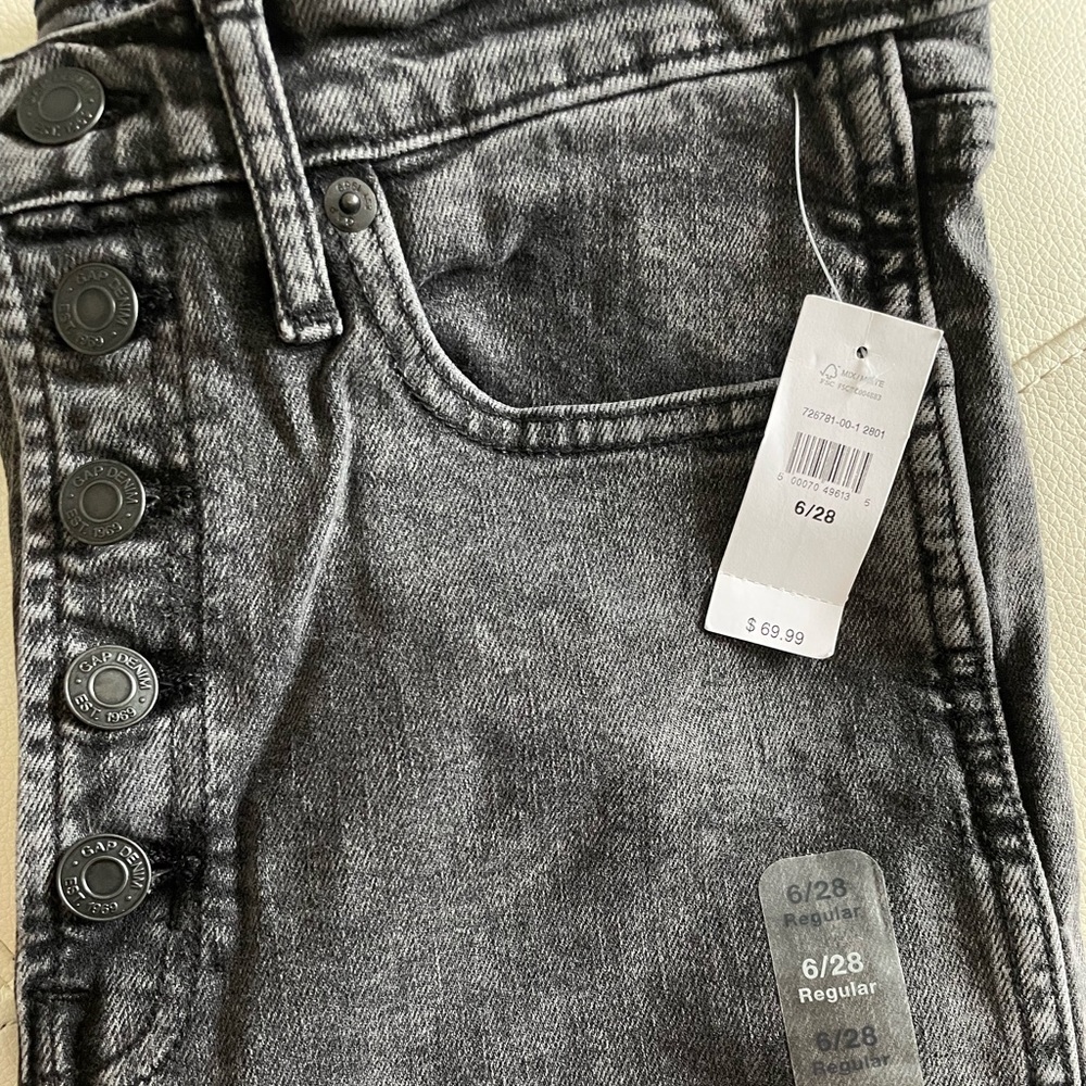 The Gap, Black/Grey, High Waisted Jeans